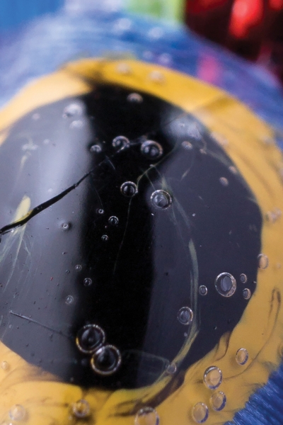 The 100 percent view of a flyfishing lure photographed at 1.1 with the Sigma 70mm F2.8 DG Macro Art lens.