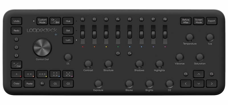 The 22 dials and 40 buttons have overlapping uses, giving you access to all the Lightroom editing functions