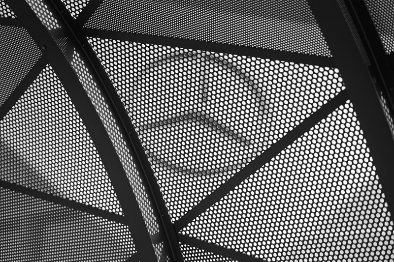 This detail image taken of the Mercedes Benz Stadium in Atlanta, Georgia, was exposed at f/1.4 for 1/6,400 second at ISO 100.