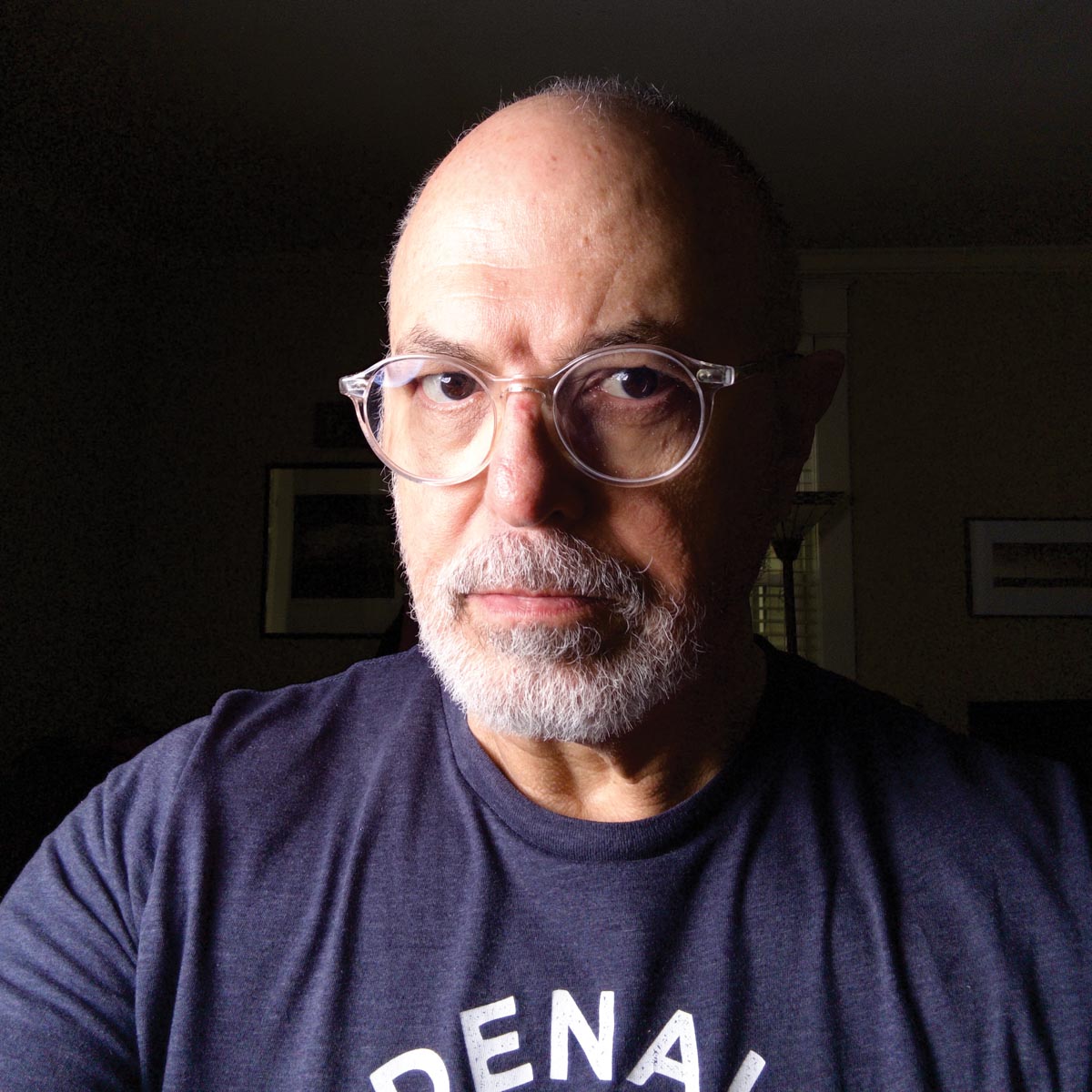 Self portrait of the writer Ellis Vener using the Profoto B20