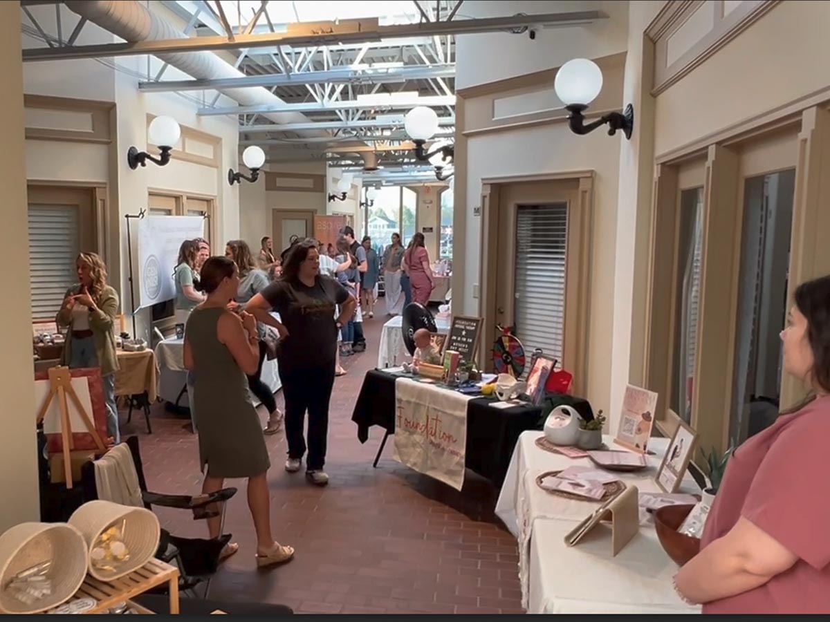 Love Your Belly event booths and products