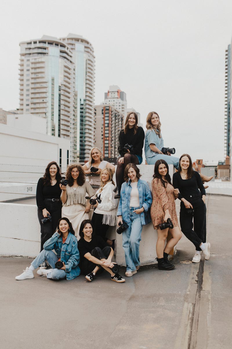 group photo of the photographers who work for Little Icons